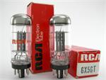 RCA 6X5GT - coin base, matched pair