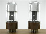 Sylvania JAN CHS 6X5WGT - brown base, matched pair